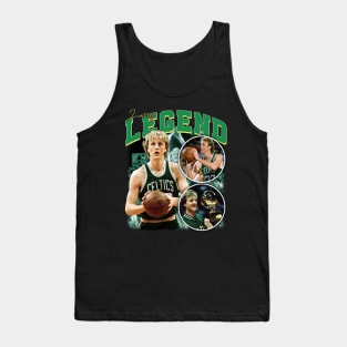 Larry Bird Legend Air Bird Basketball Signature Vintage Retro 80s 90s Bootleg Rap Style Tank Top